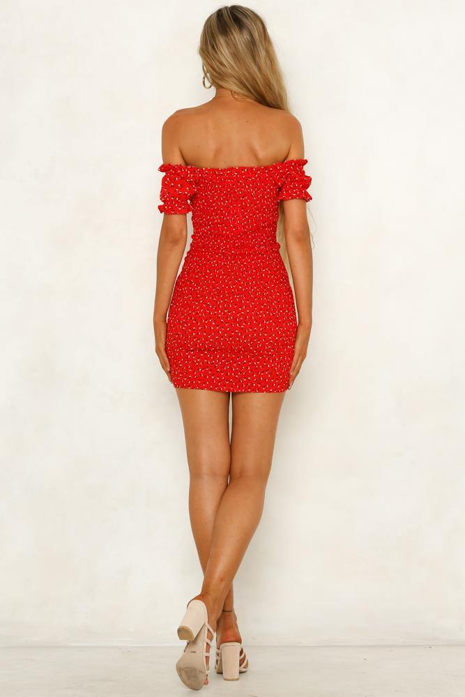 Tied To You Dress Red