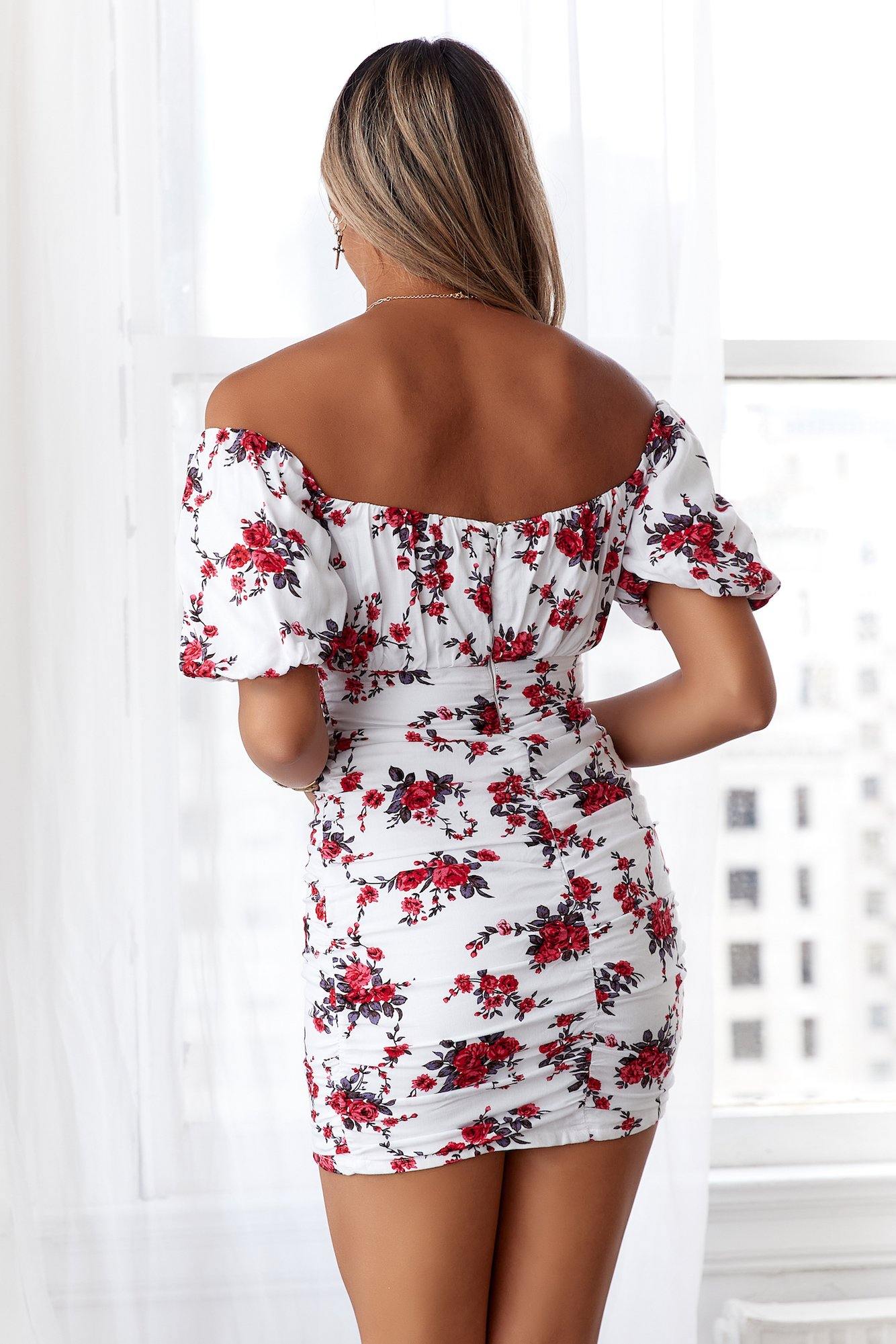 Sunset Kiss Dress White