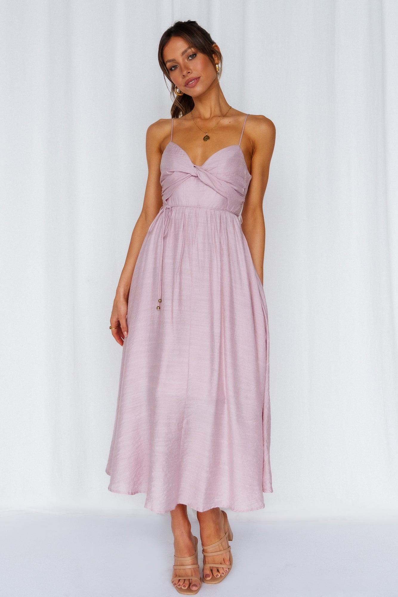 Our Next Brunch Midi Dress Lavender