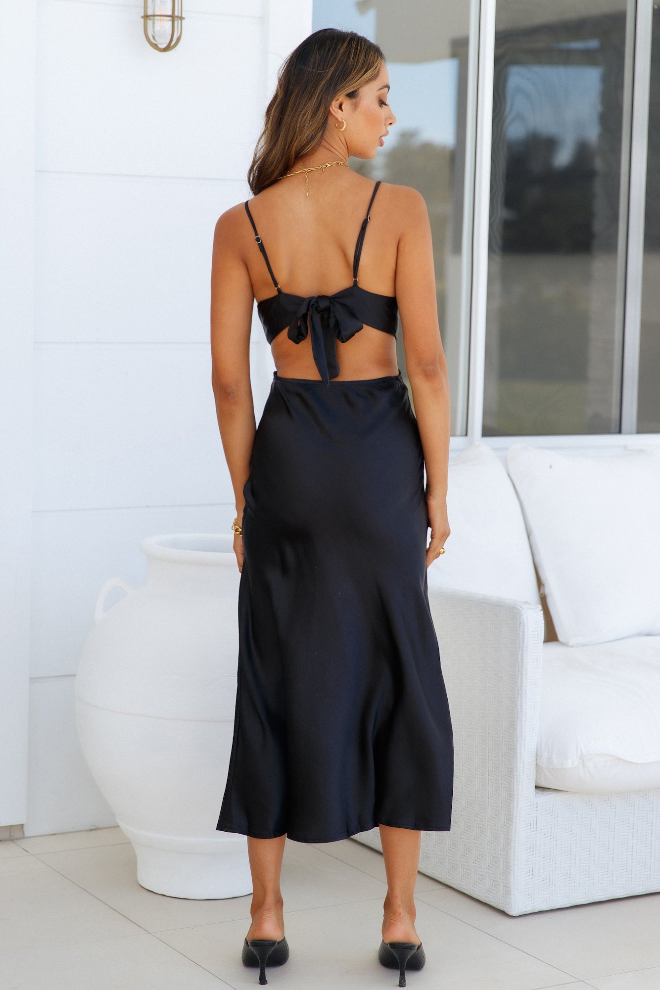 Bright Horizons Midi Dress Black