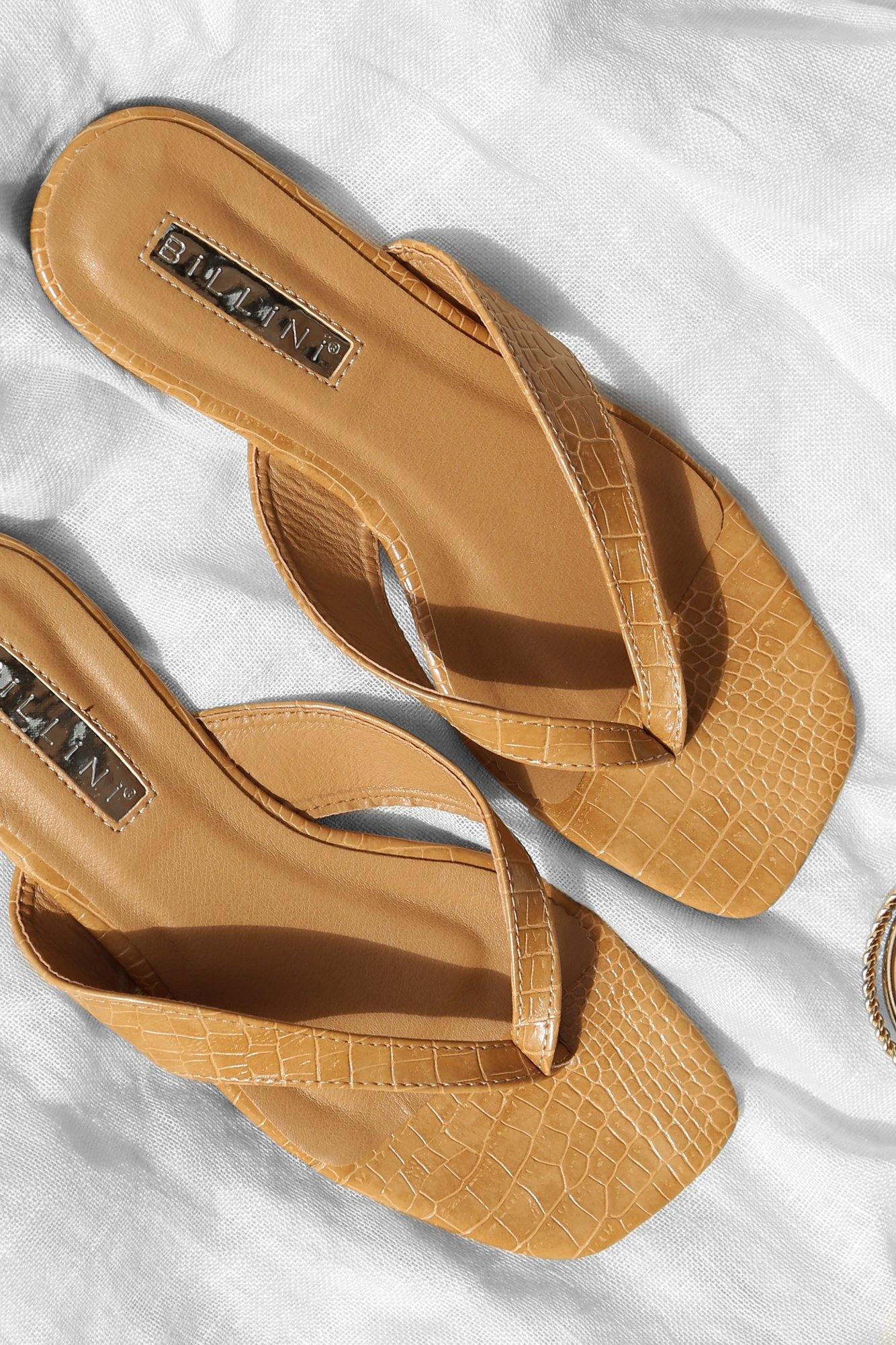 BILLINI Archer Slide Camel Croc