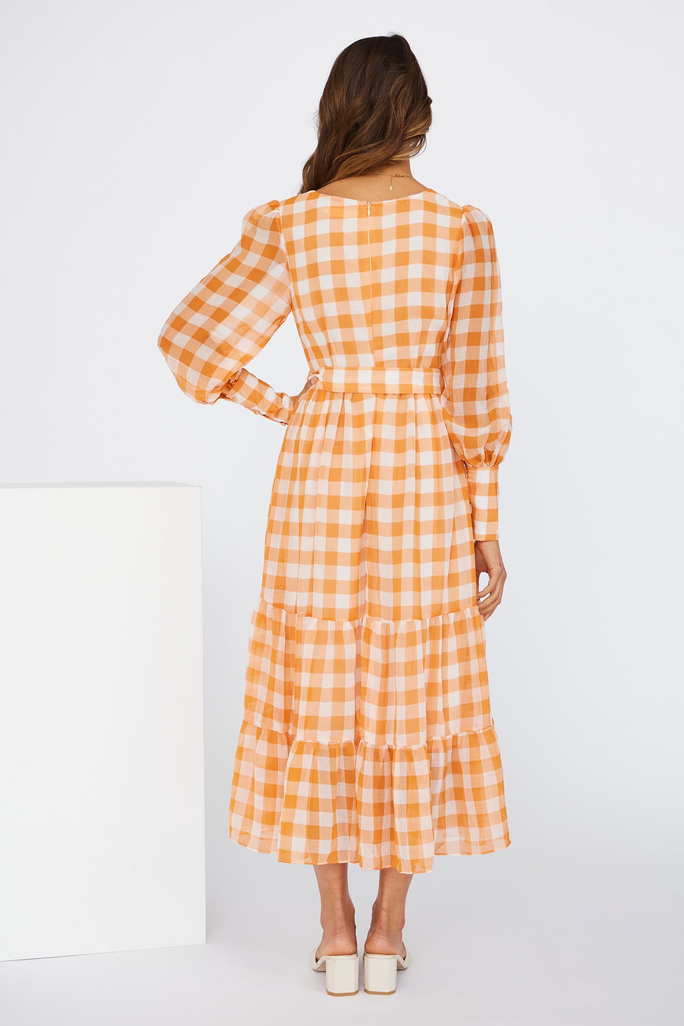 Time Of Fairytales Midi Dress Orange