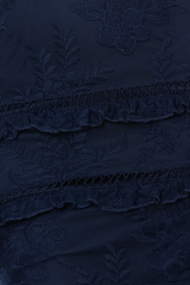 Fallen To Pieces Dress Navy