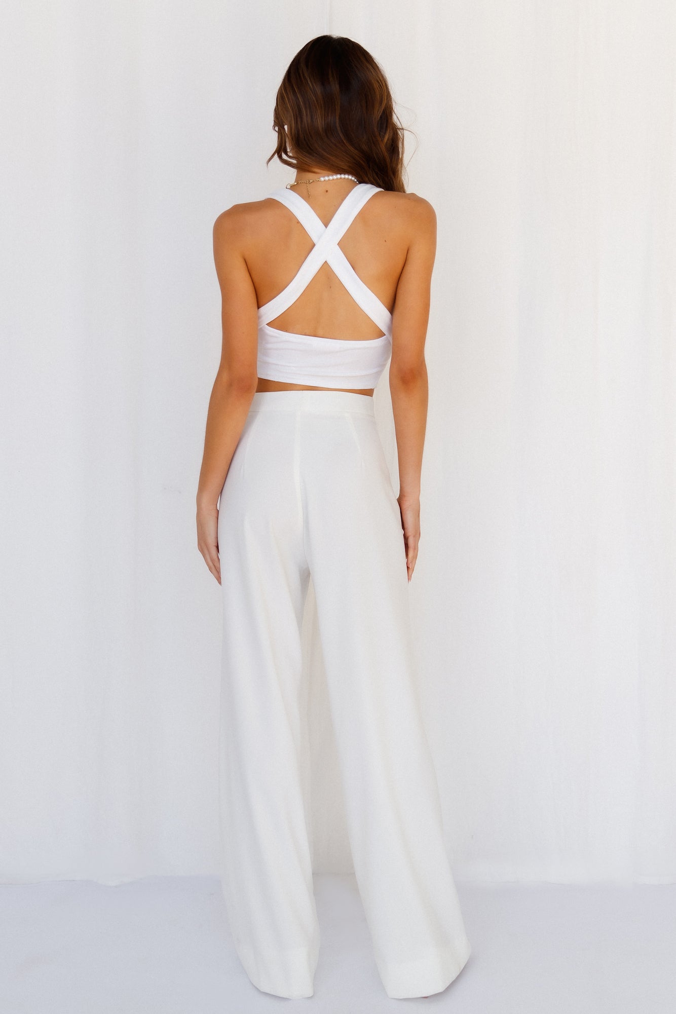 Take My Heart Crop Top White