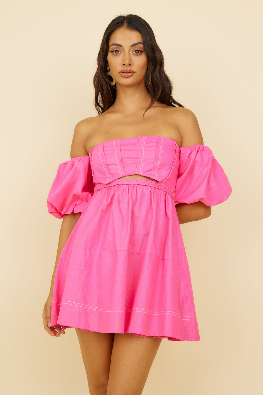 Work For It Dress Pink - dynclove