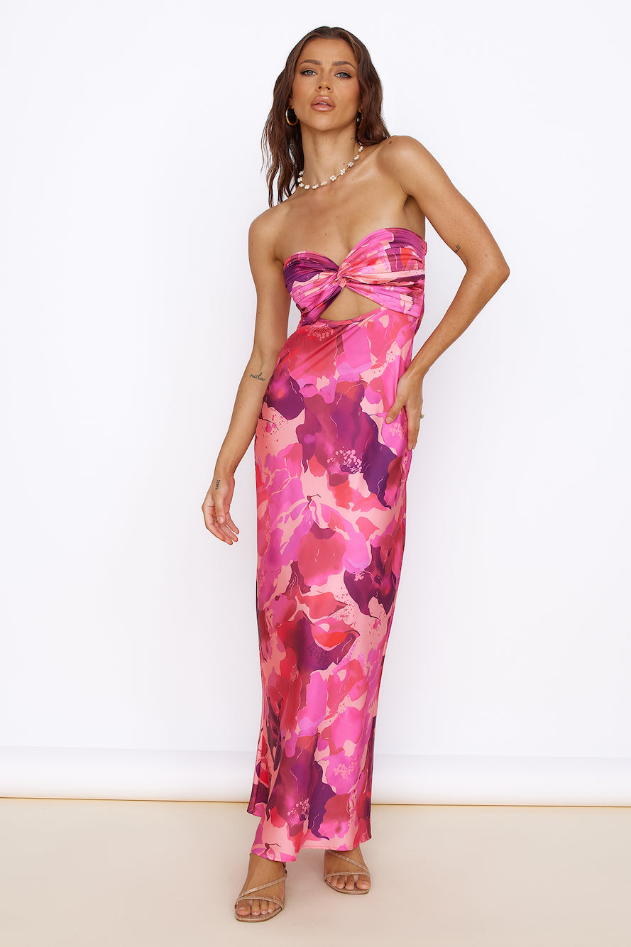 Slow Strolls Maxi Dress Pink