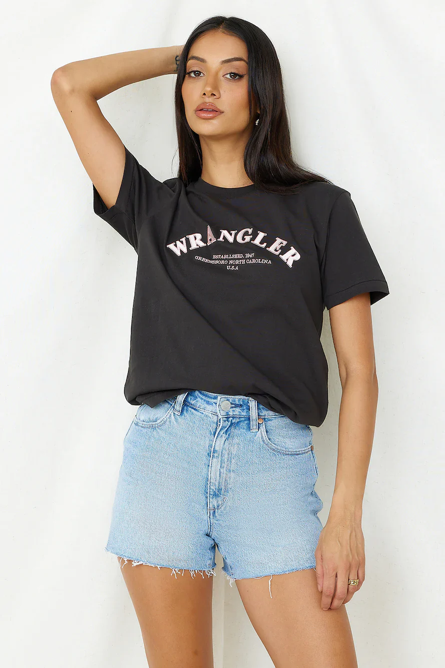 WRANGLER Hi Bells Shorts Roadie Blue