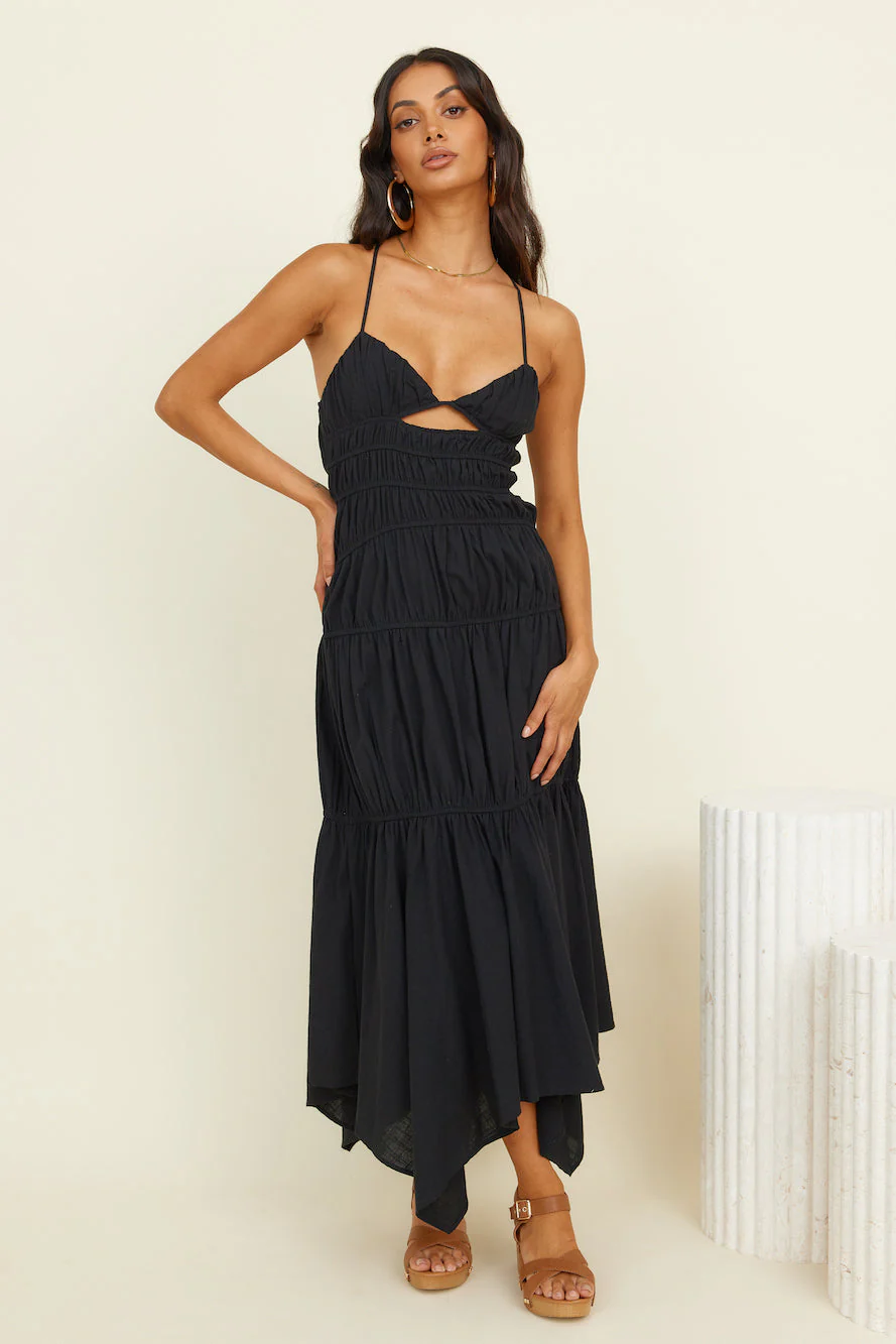 SNDYS Tahlia Maxi Dress Black