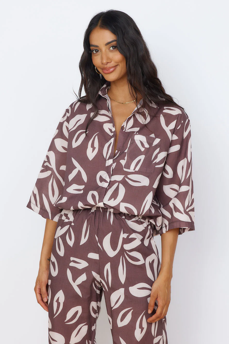 Midnight Enchantment Top Brown
