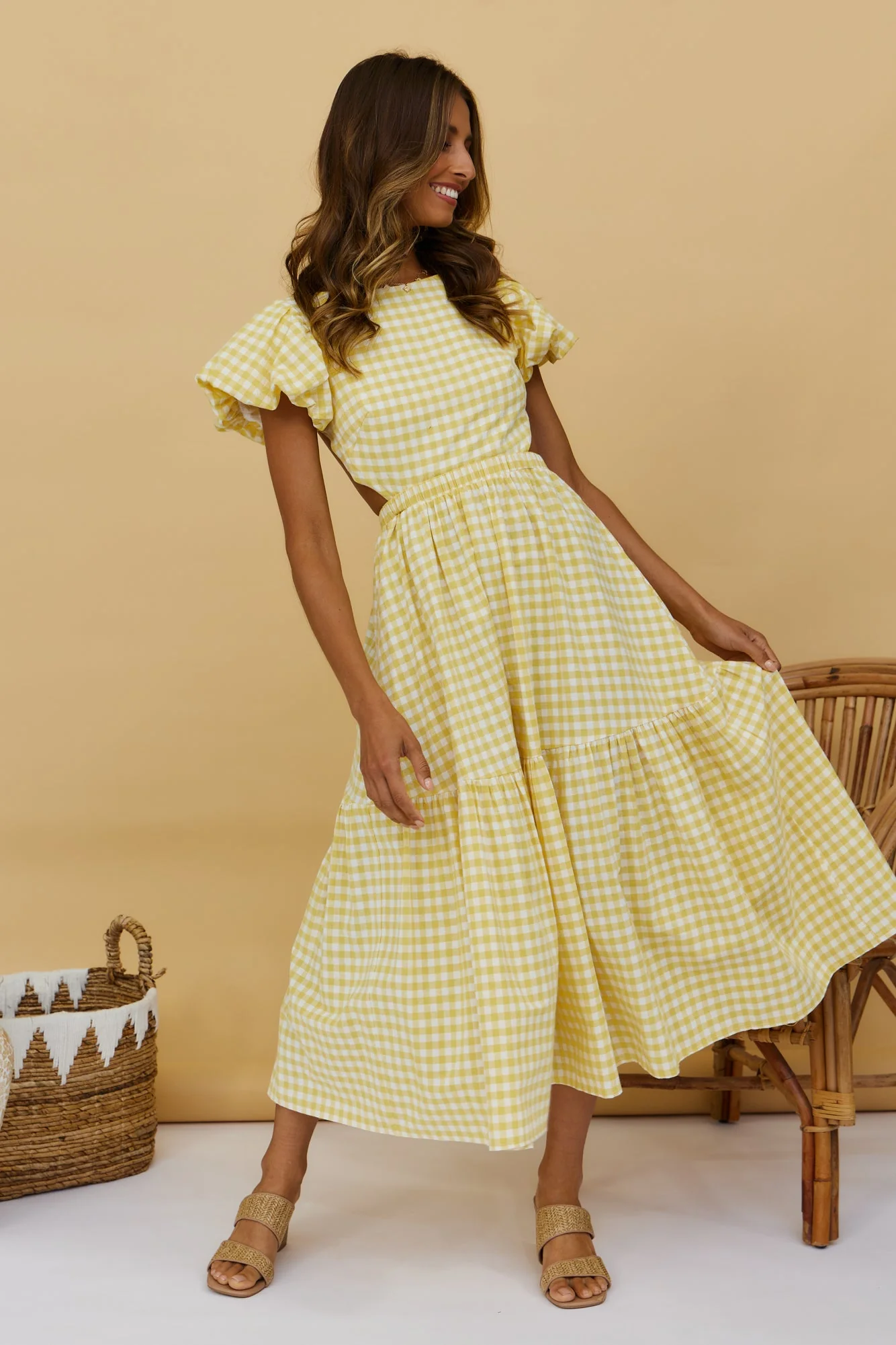 Night Is Over Maxi Dress Yellow