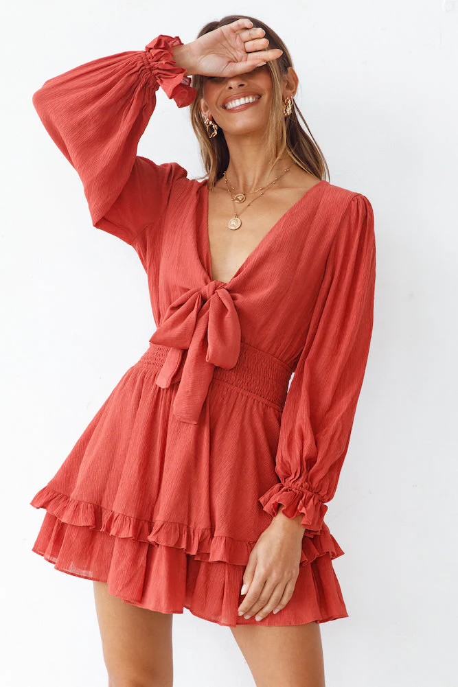 Lookout Dress Rust