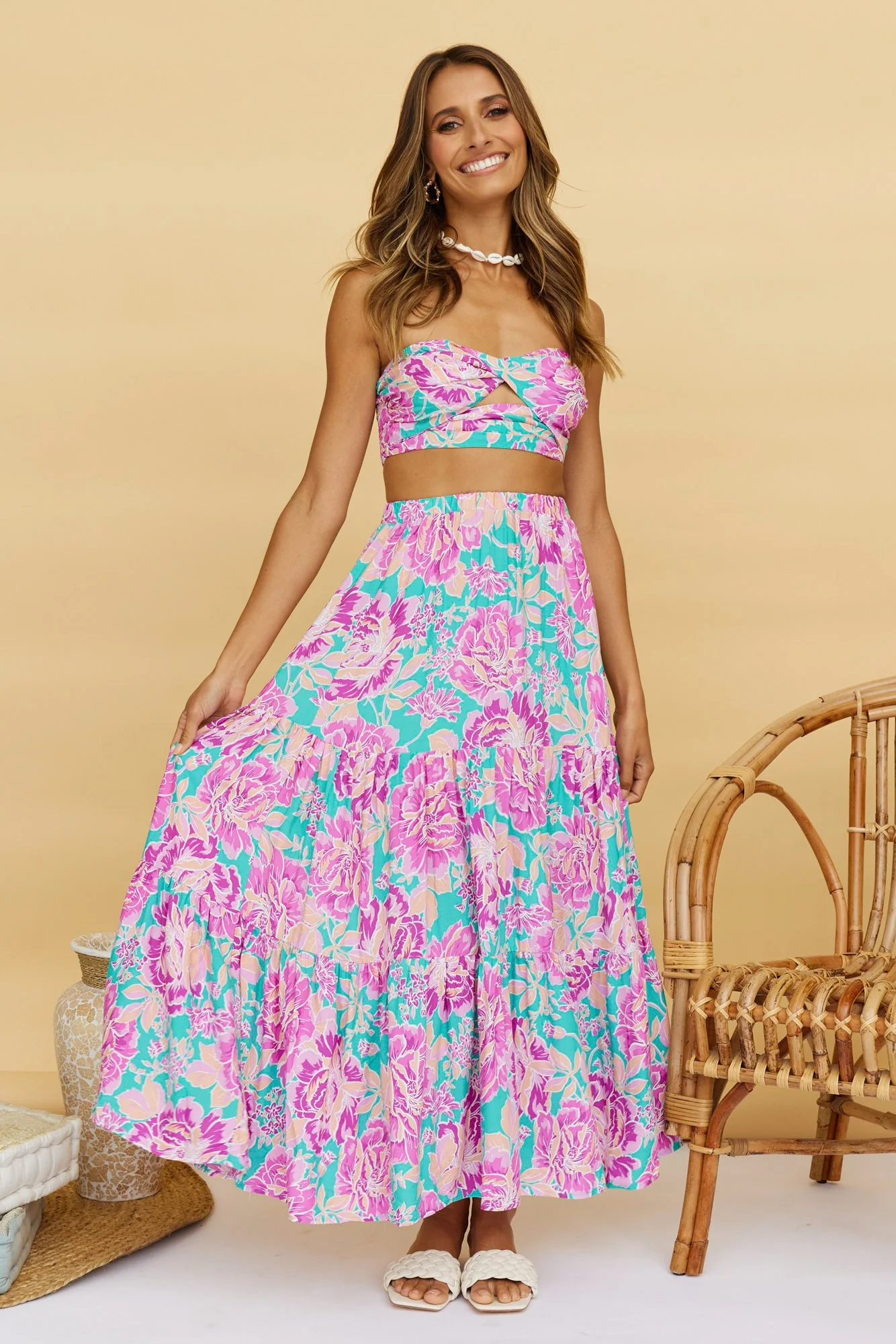 Ashland Maxi Skirt Purple