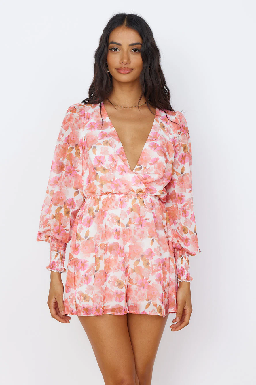 Wildflower Sky Playsuit Pink
