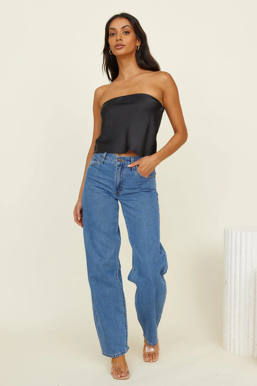Forever Ago Top Black