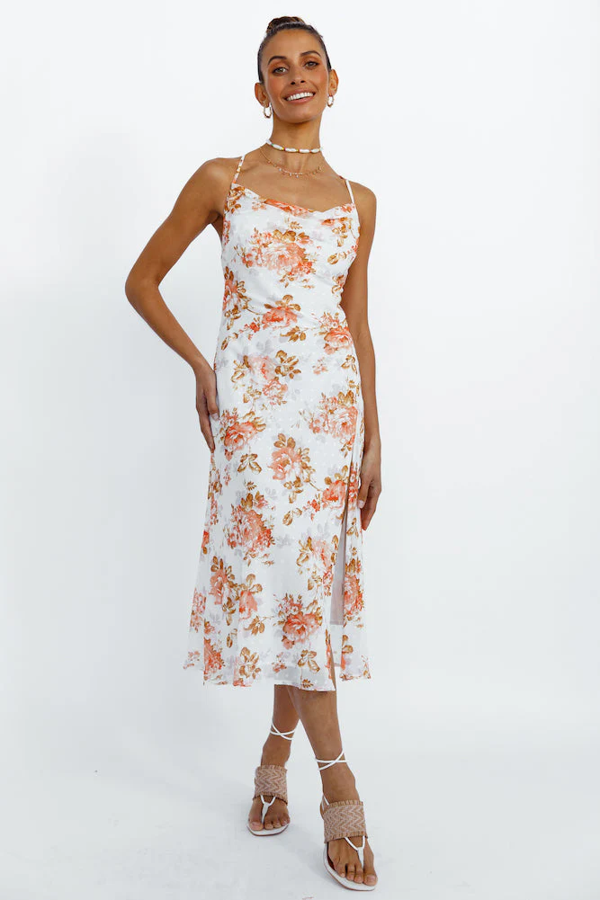 Pocket Of Gold Midi Dress