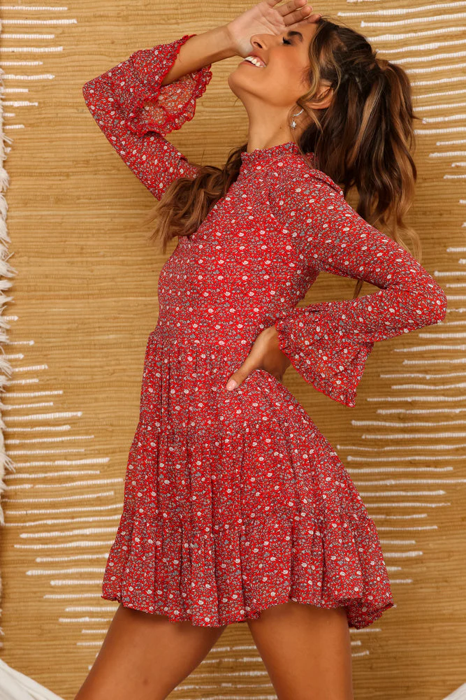 Thyra Dress Red