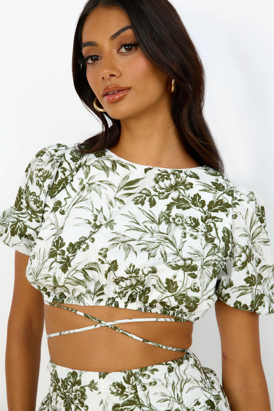 Olive Branch Dress Green
