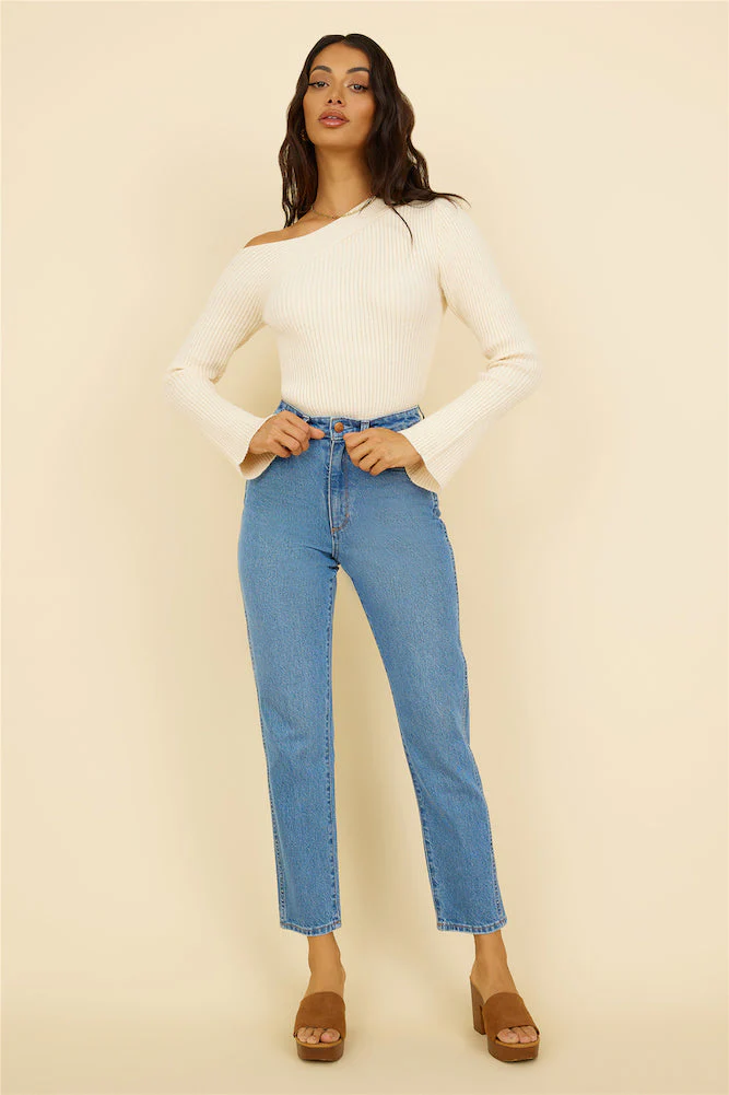 WRANGLER Drew Mom Jean Blue Revival