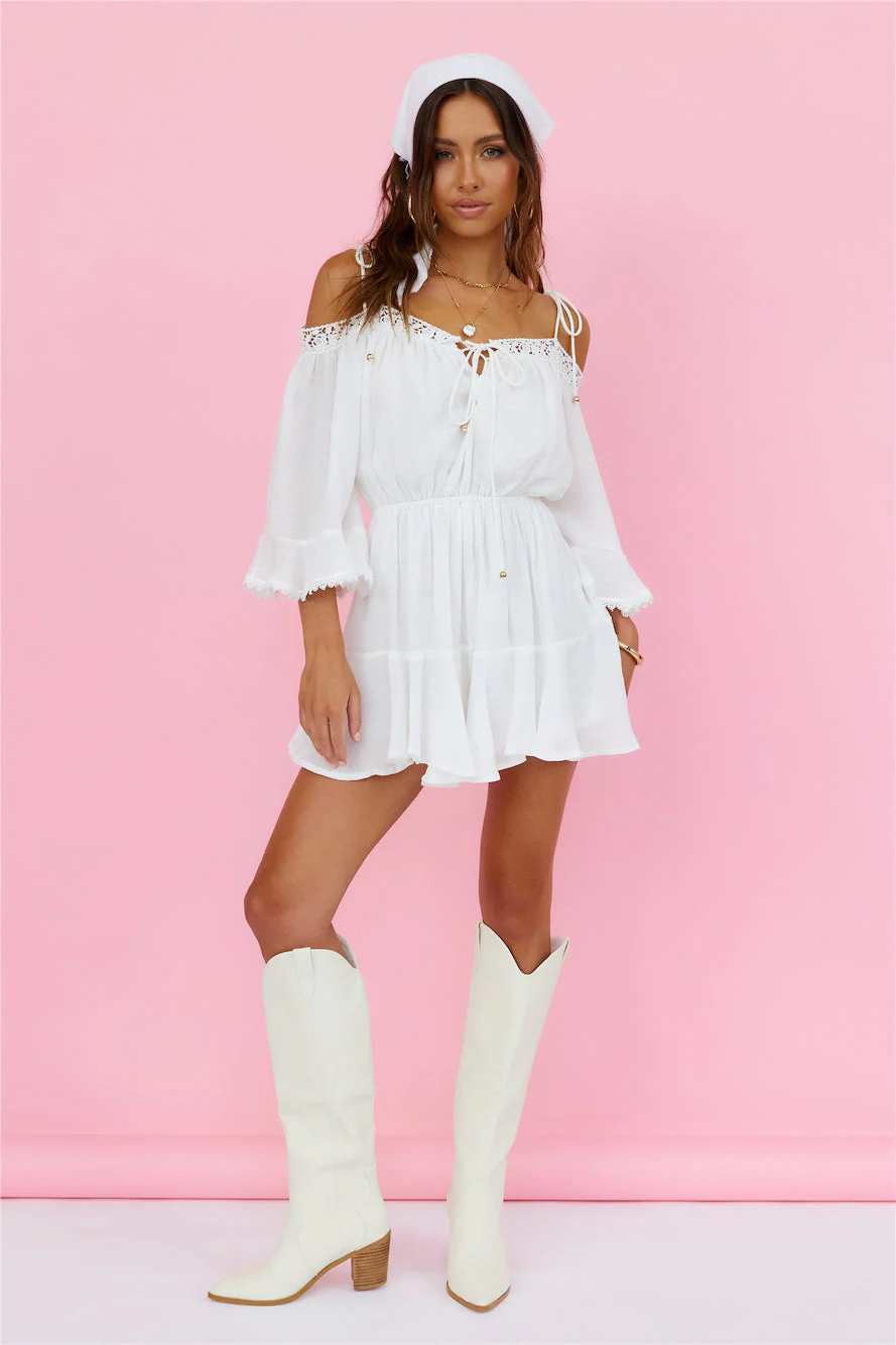 Floating Above Playsuit White
