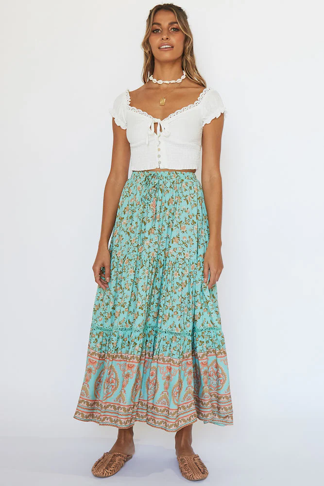 English Breakfast Crop Top White