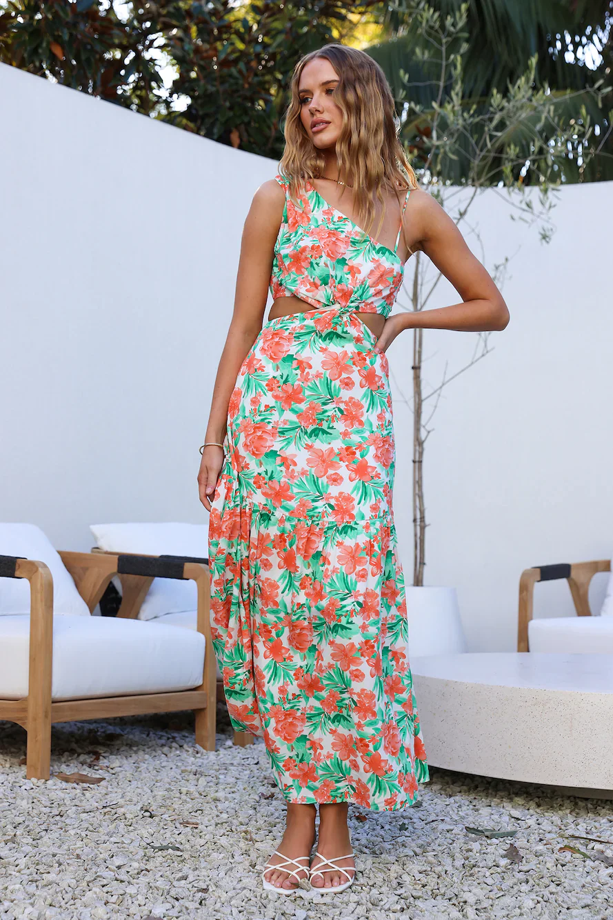 Meet Cute Maxi Dress Orange