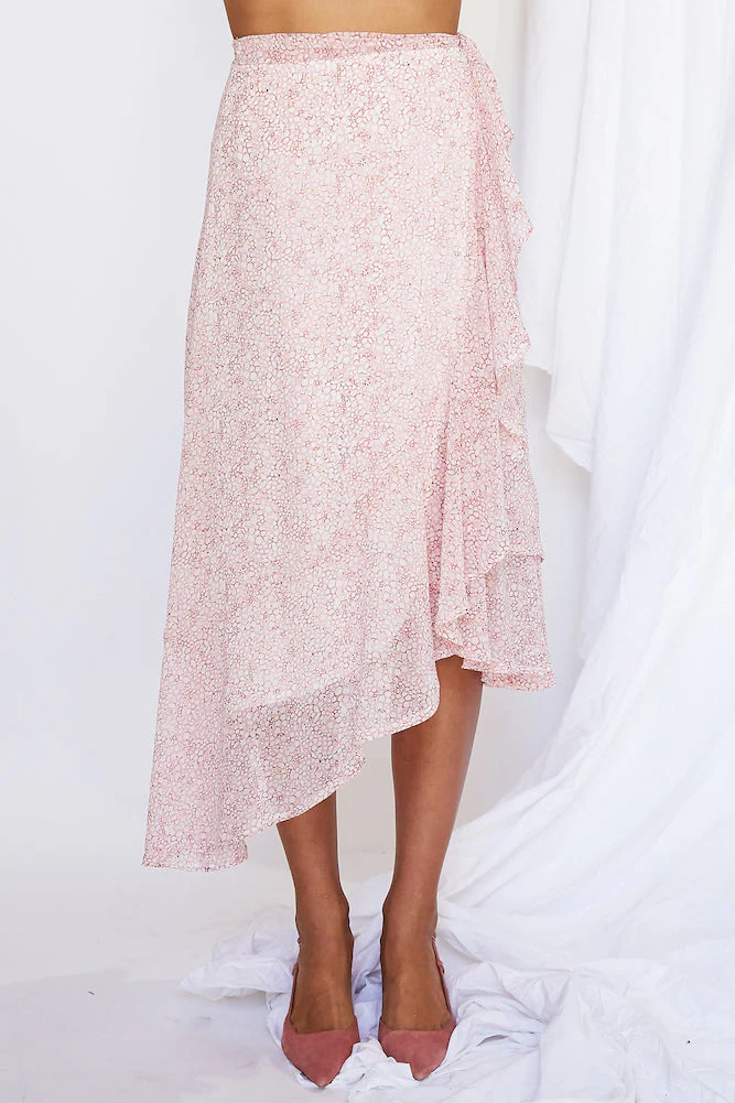 Rosetta Midi Skirt Pink