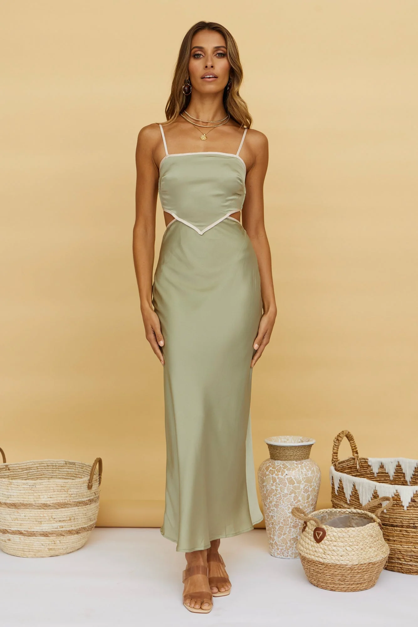 Love And Trust Maxi Dress Sage