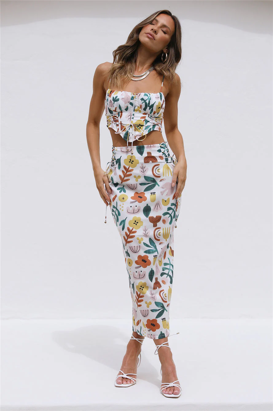 Let's Dance Maxi Skirt Multi
