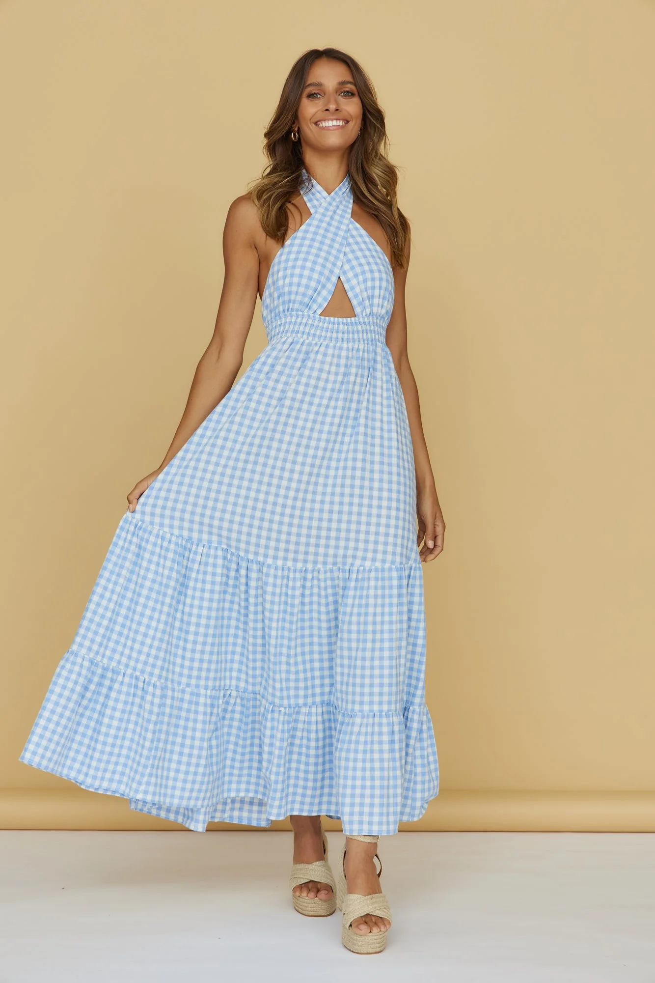 One Dream Maxi Dress Light Blue