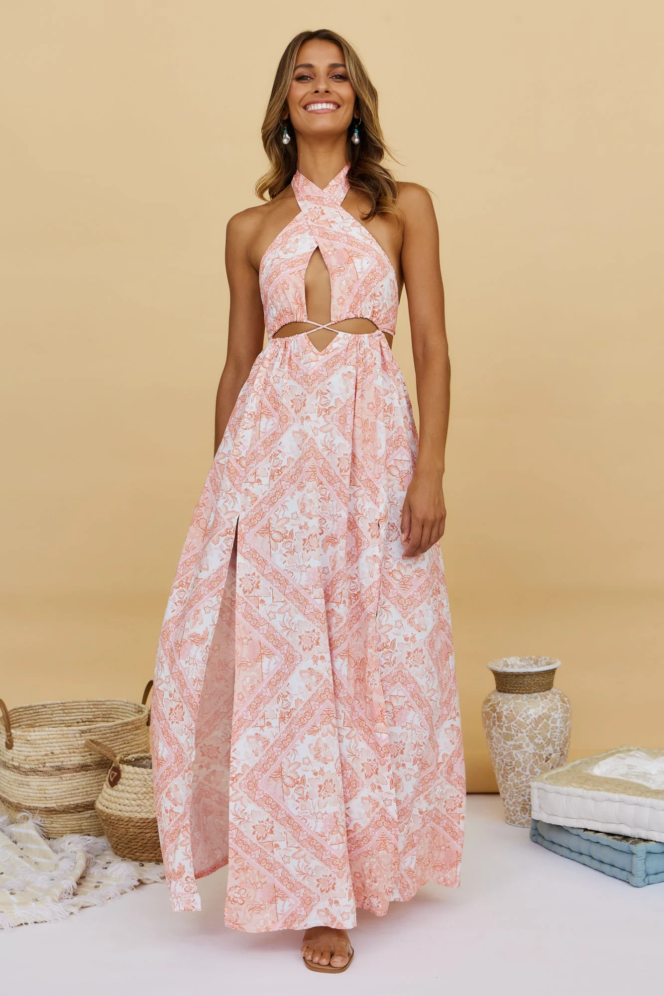 Paisley Blooms Maxi Dress