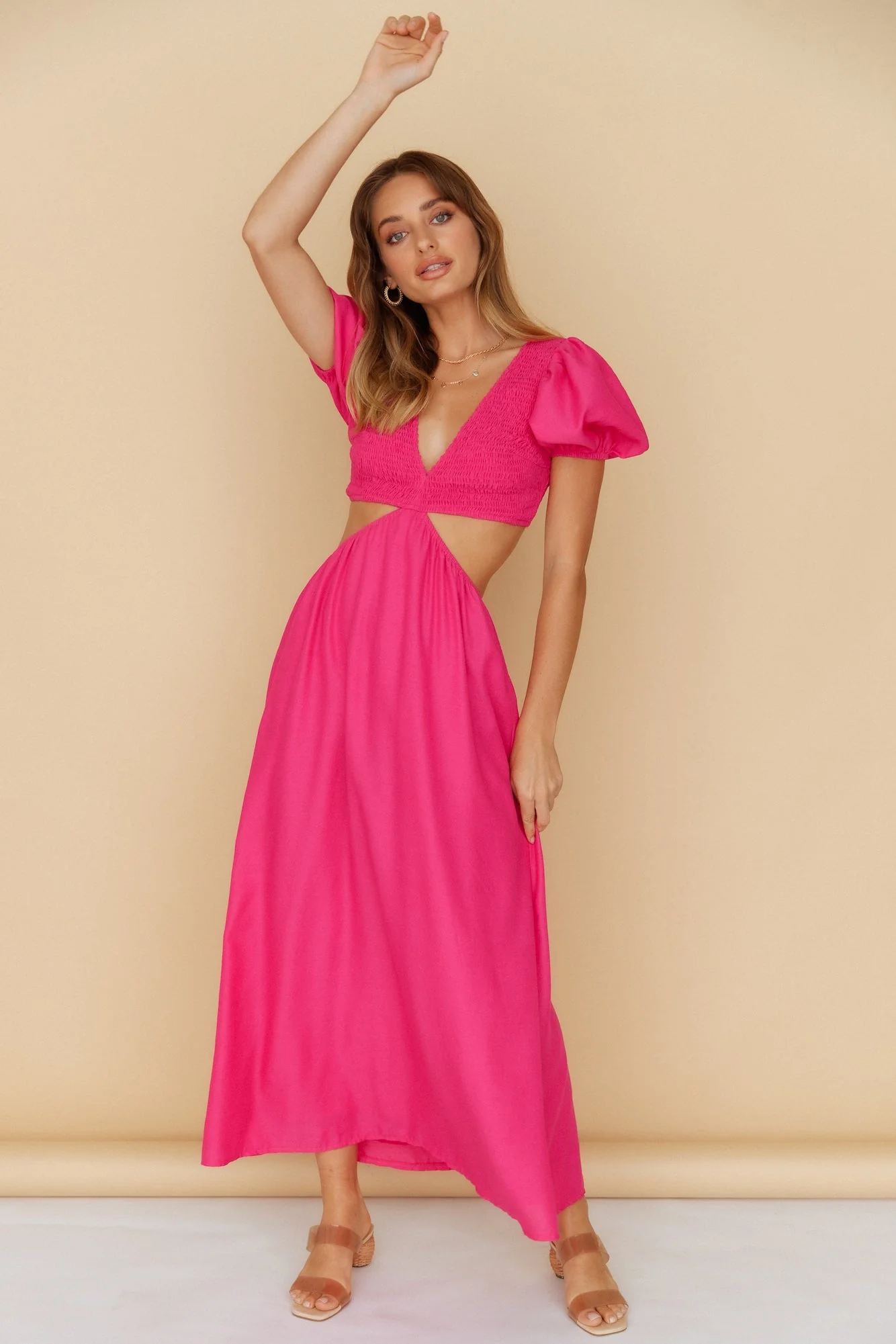 One Fine Day Maxi Dress Pink