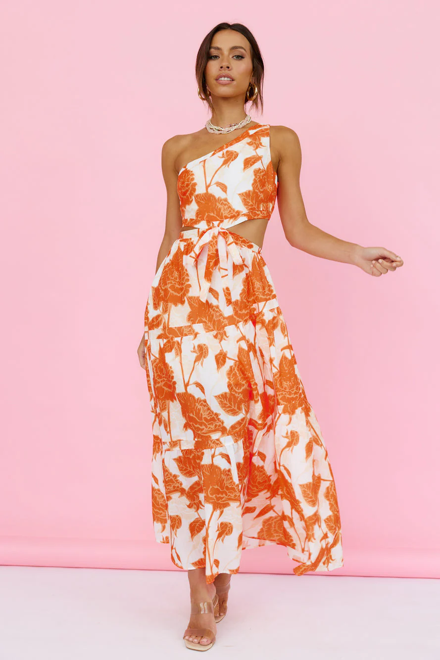 Sundazed Maxi Dress Orange