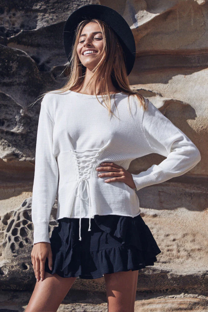Lennox Knit White