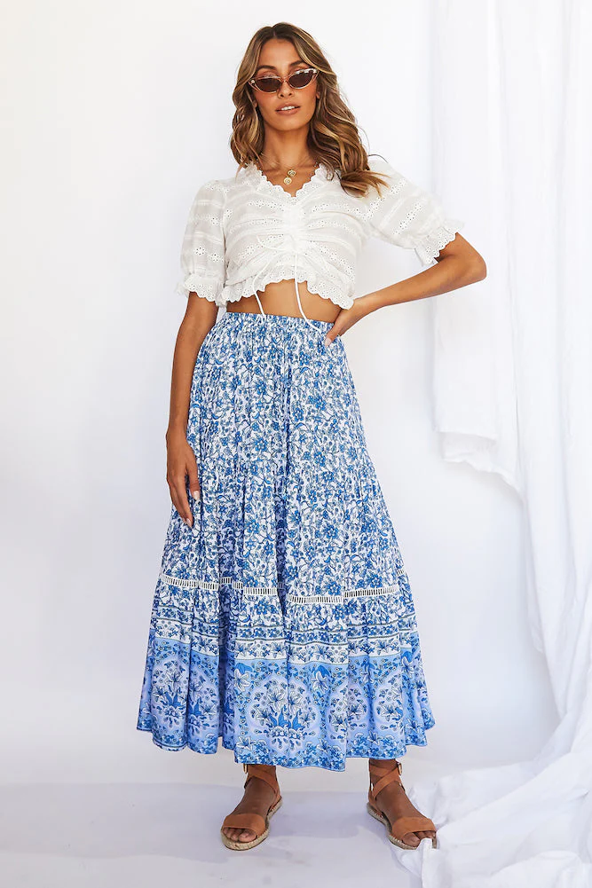 Elsa Crop Top White