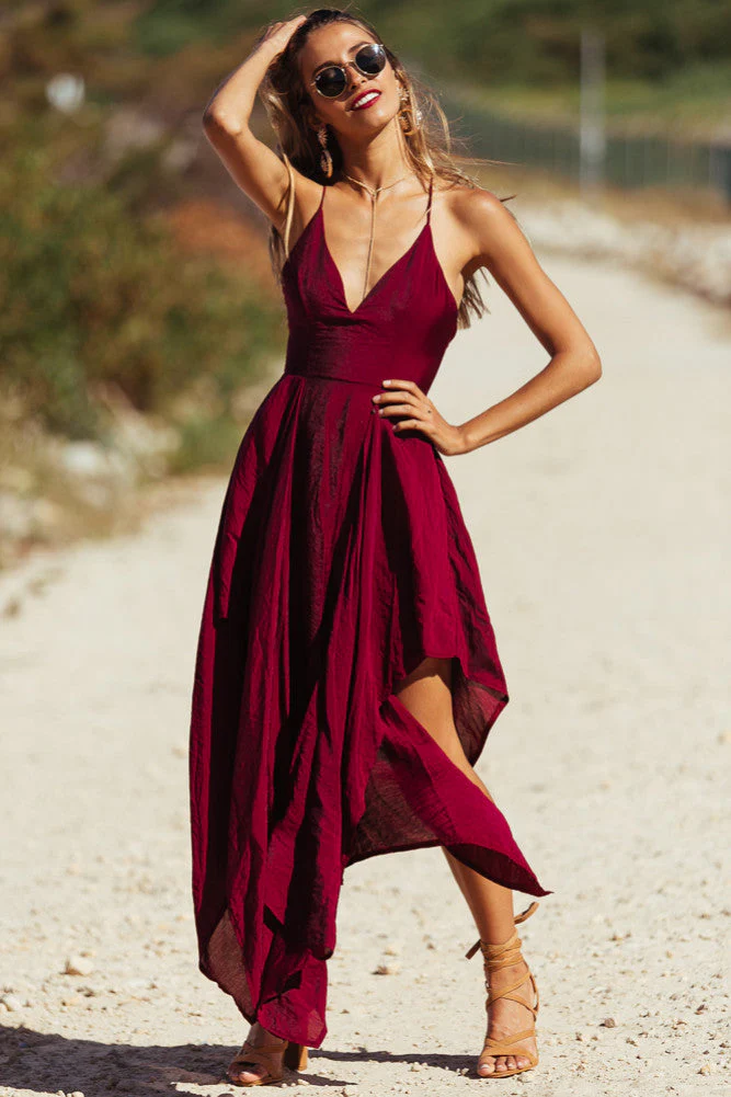 Harlow Maxi Dress Wine