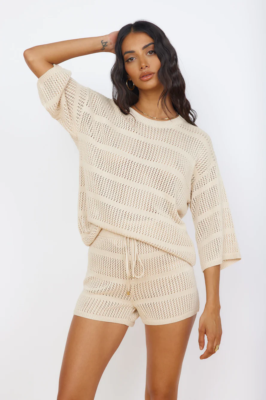 SEVEN WONDERS Samia Top Sand