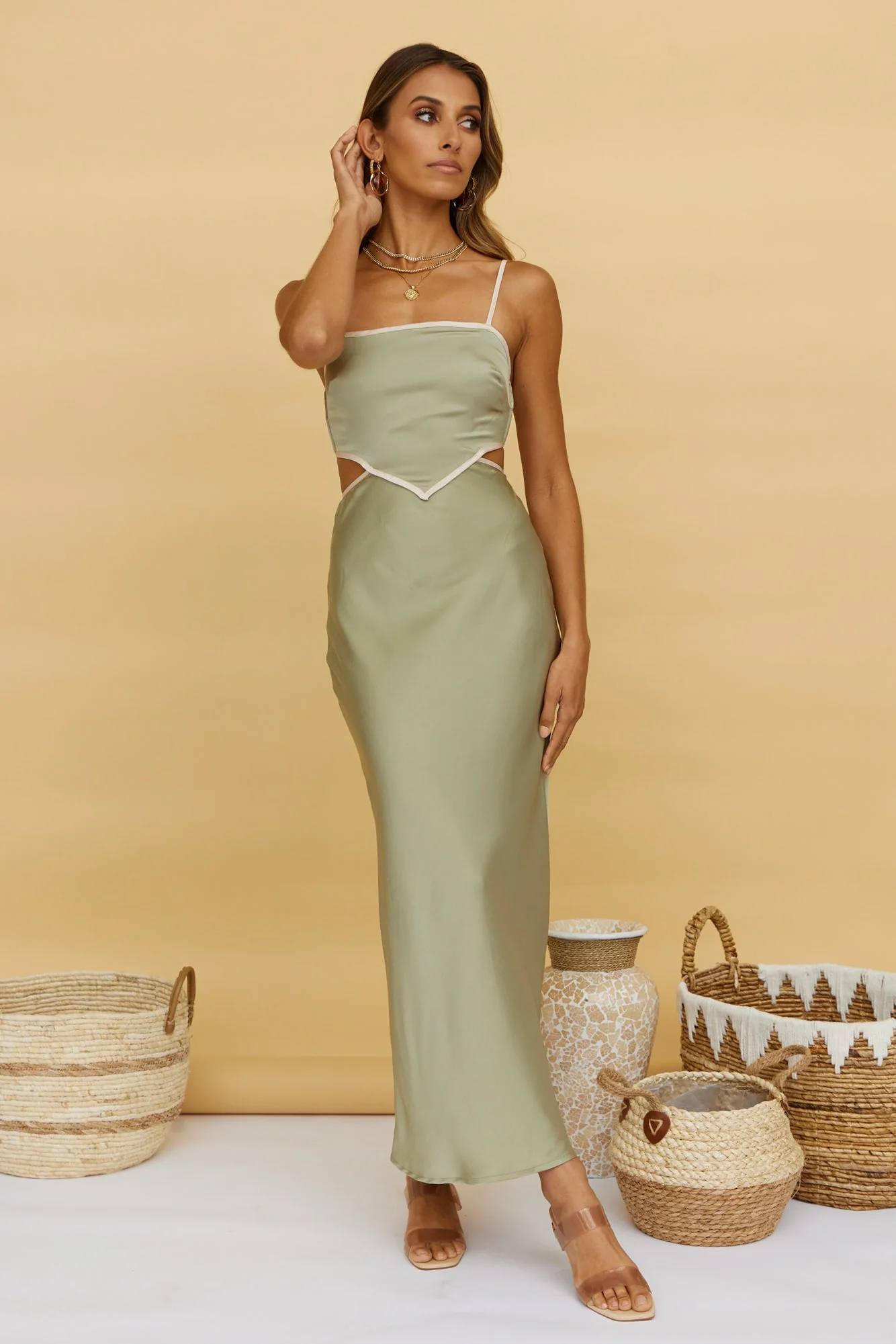 Love And Trust Maxi Dress Sage