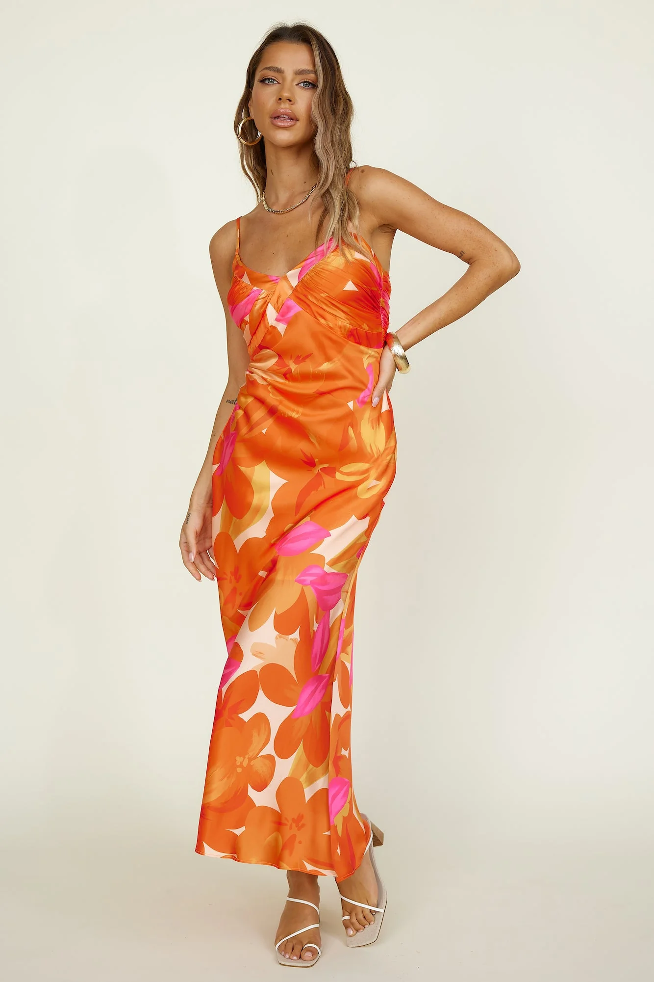 Joyful Days Maxi Dress Orange