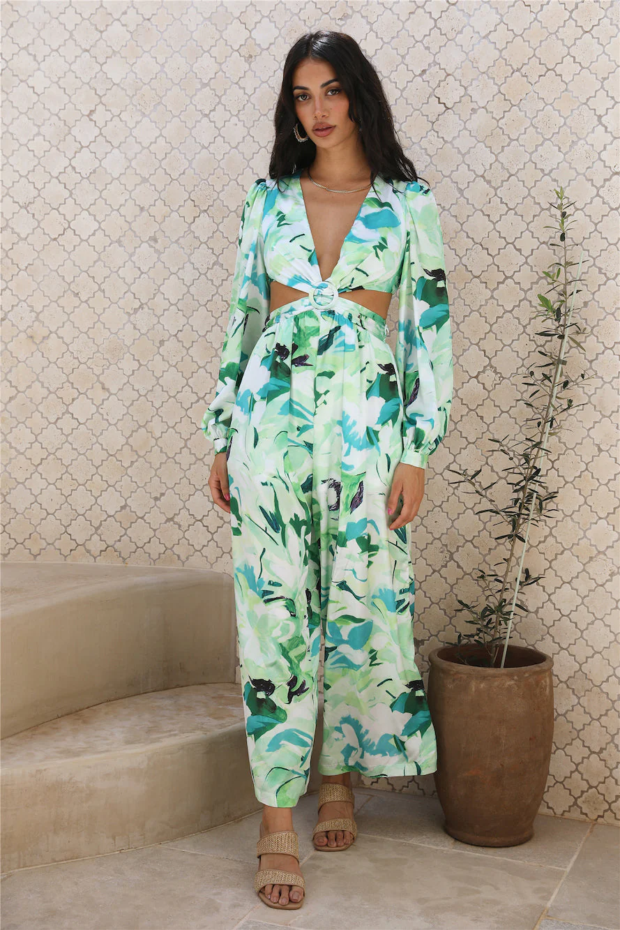 Another Life Jumpsuit Green