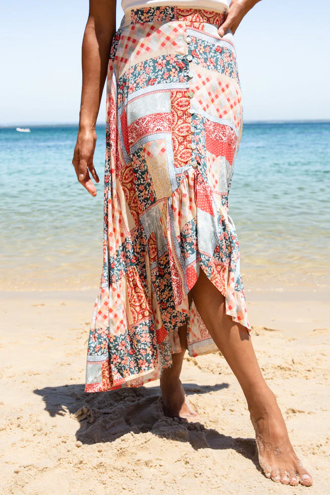 Gingerbread Maxi Skirt