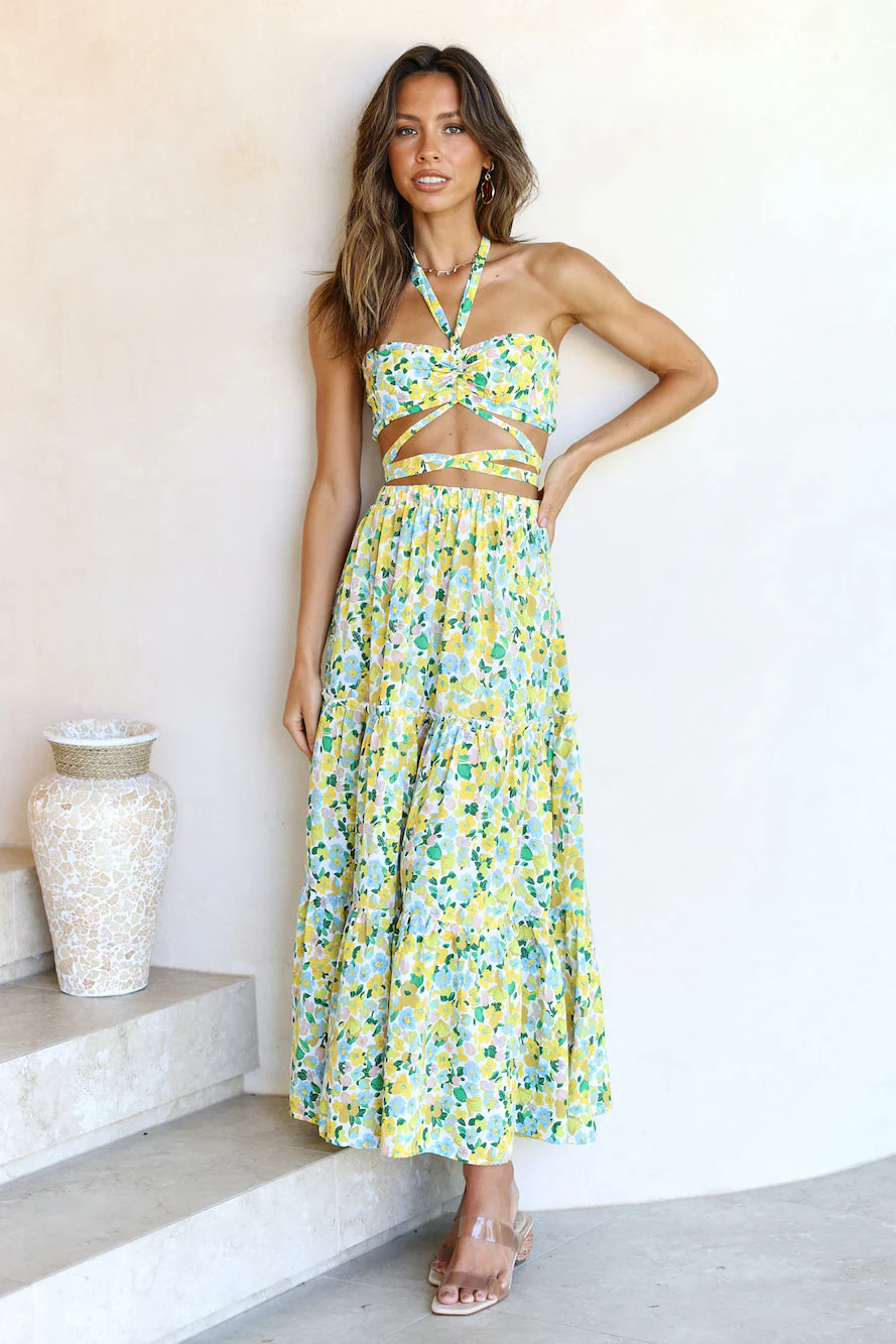 Wattlebush Crop Top Green
