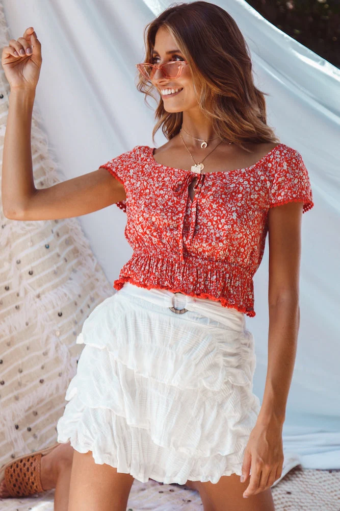 Pine Valley Mini Skirt White
