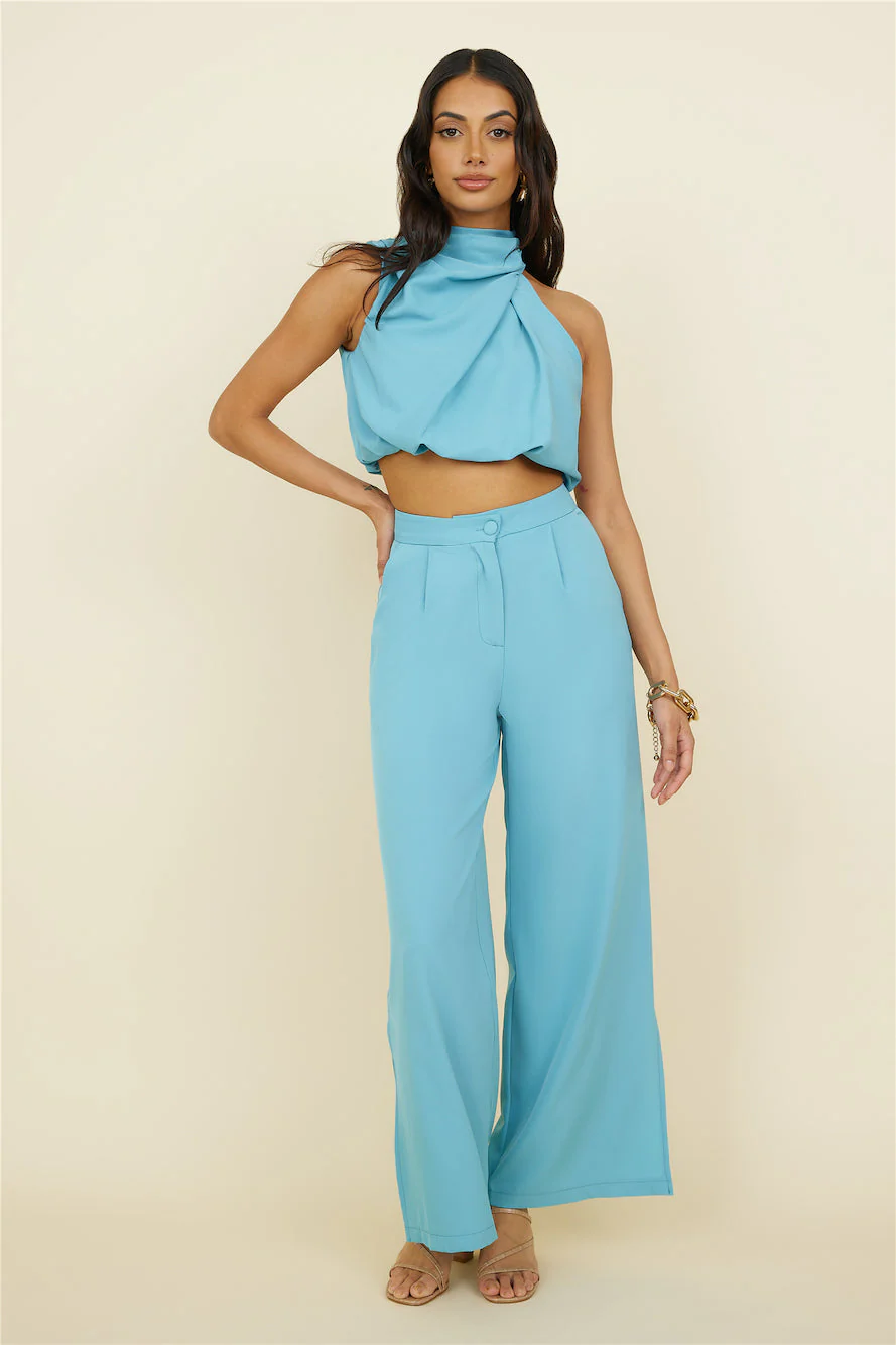 So Romantic Pants Turquoise