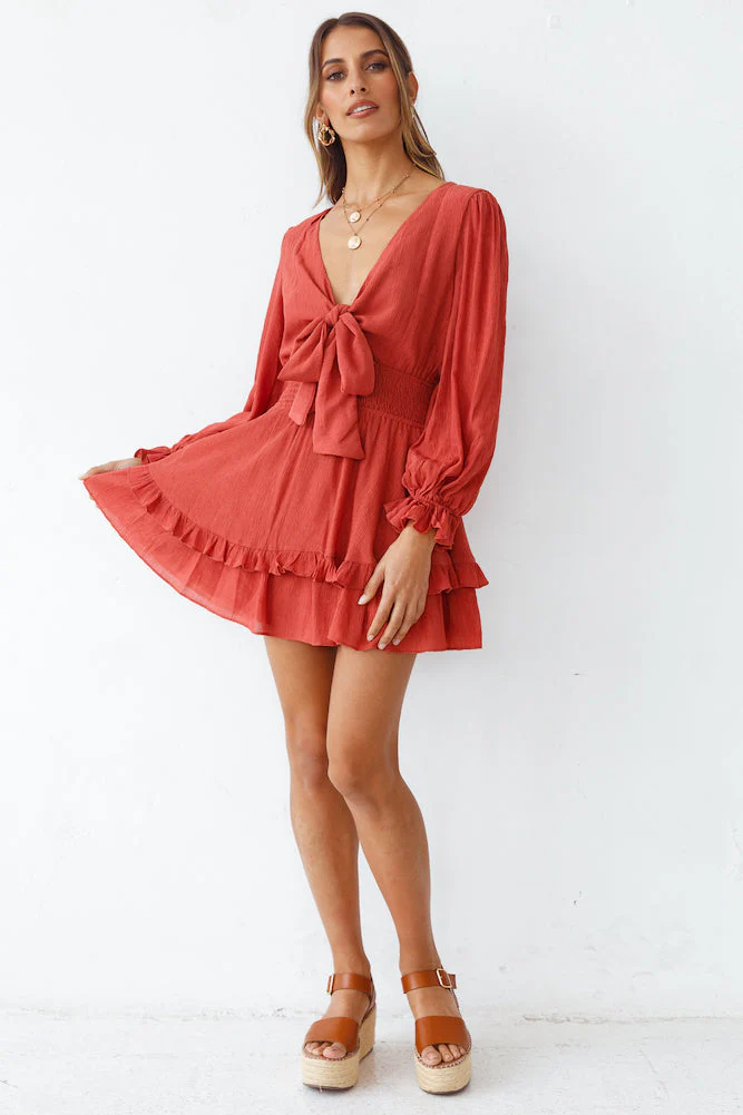 Lookout Dress Rust
