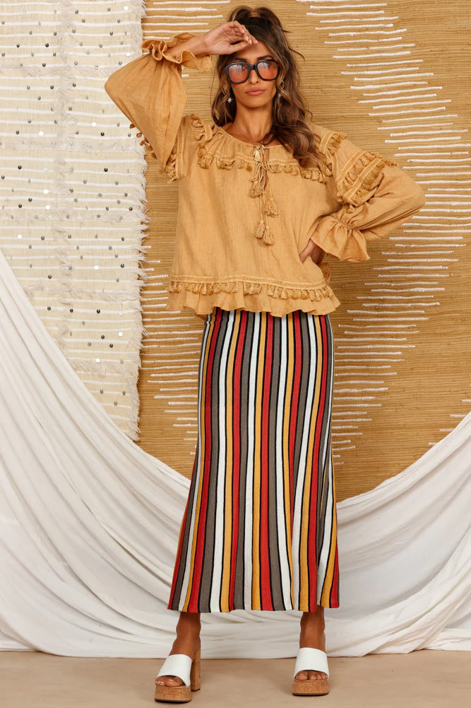 Paros Midi Skirt Multi