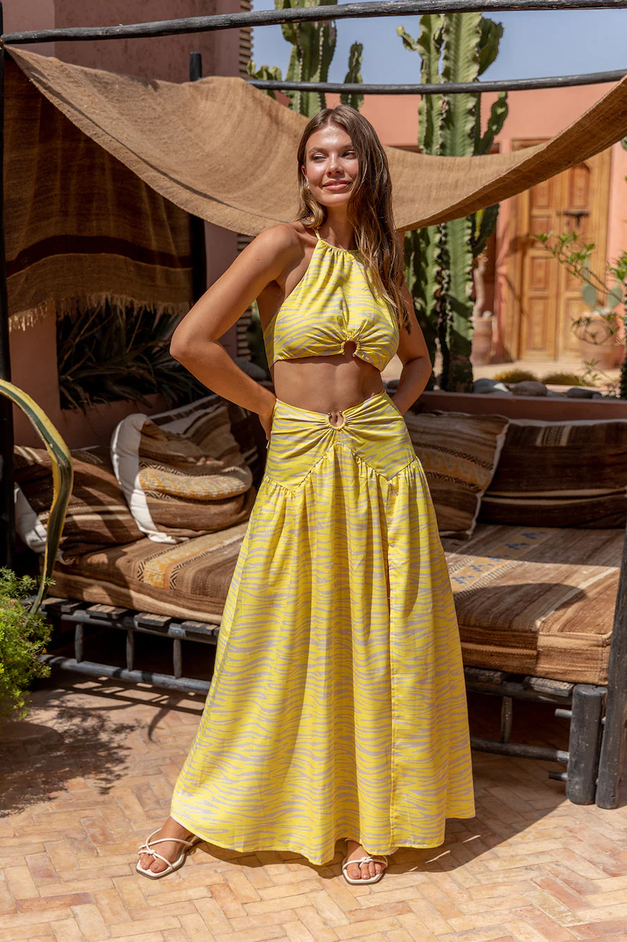 Villasi Maxi Skirt Yellow