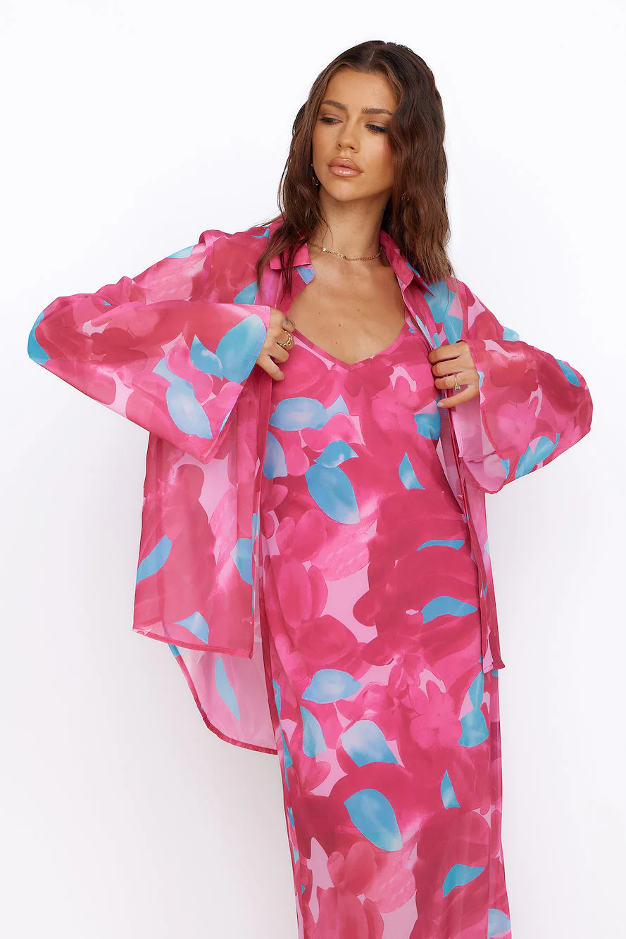 Make Up My Mind Top Pink