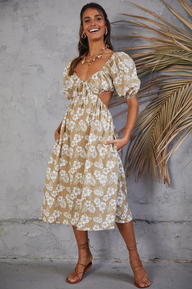 So It Goes Midi Dress