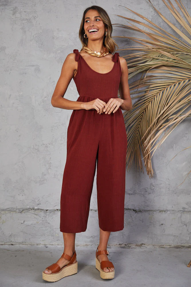 Countryside Jumpsuit Wine