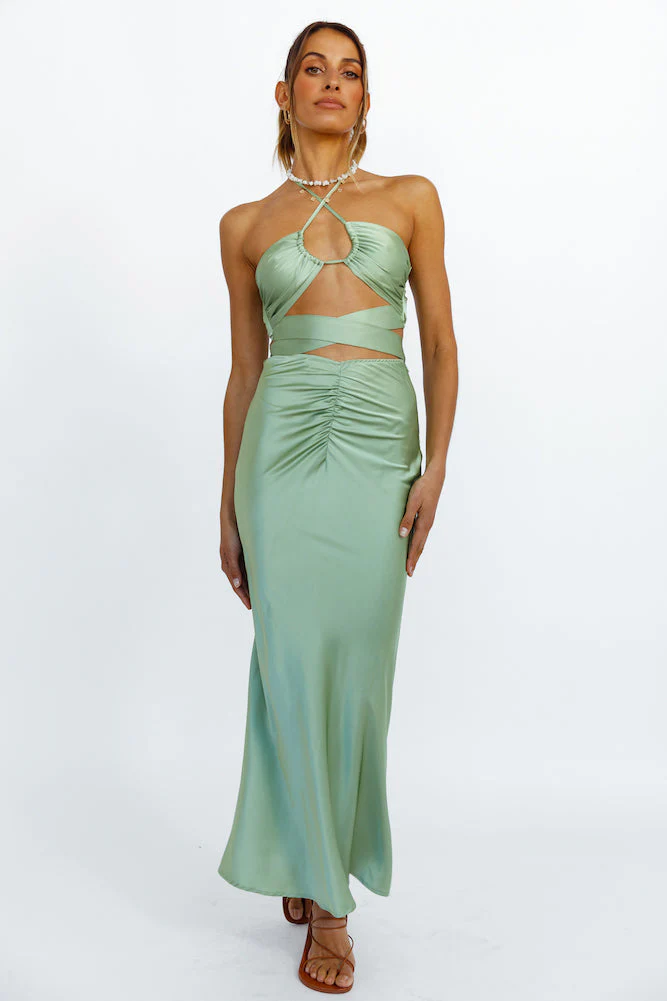 Young And Fun Crop Top Green